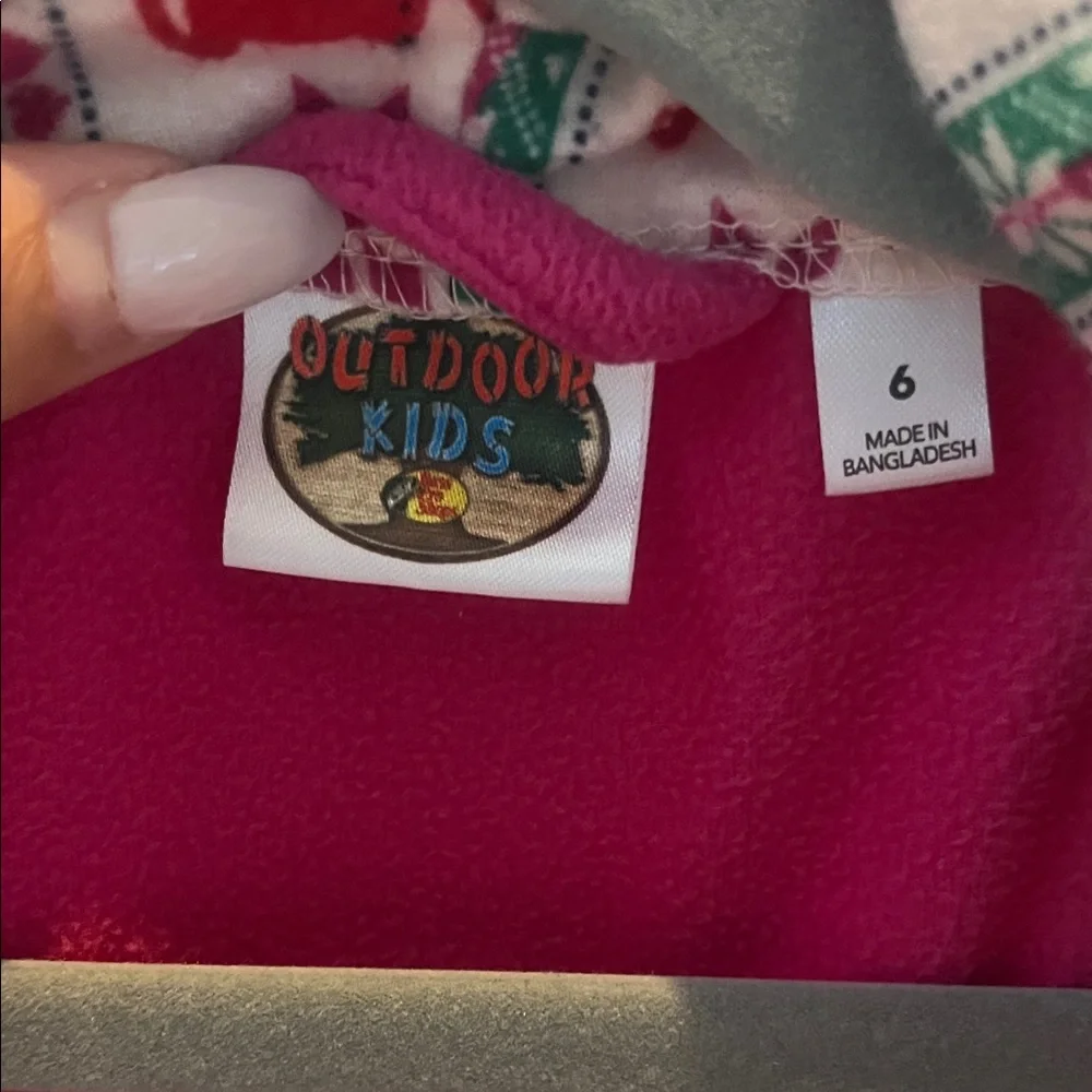 Bass Pro Shops Kids Magenta Pajama Robe